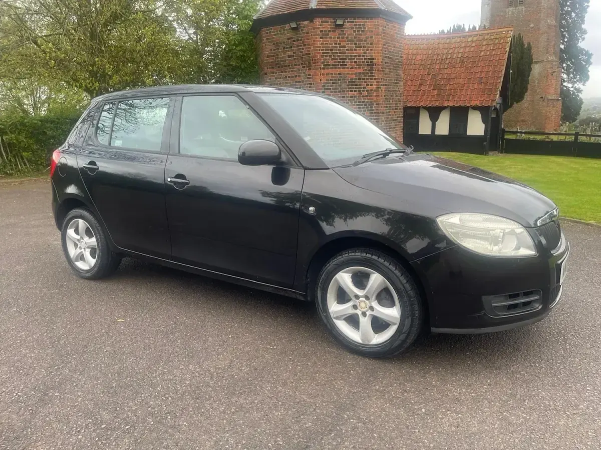 Used Skoda Fabia 60 HP (44 kW) 2008 Black Hatchback
