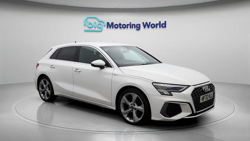 White Used 2022 Audi A3 Sportback S-Line Hatchback | £18,200 (Good price) - Image 1/4