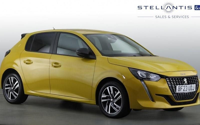 Yellow Used 2023 Peugeot 208 Active+ Hatchback | £13,951 (Fair price) - Image 1/4