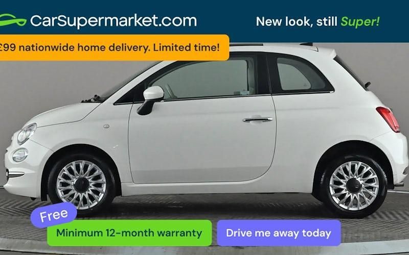 Used Fiat 500 Lounge 69 HP (50 kW) 2018 White Hatchback