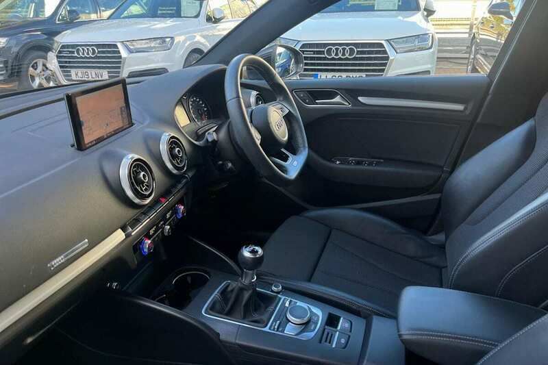 Used Audi A3 S-Line 116 HP (85 kW) 2019 Black Sedan