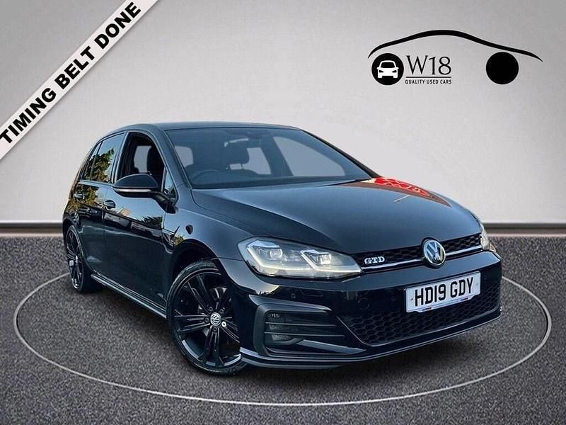 Black Used 2019 VW Golf VII GTD Hatchback | £17,495 (Good price) - Image 1/4