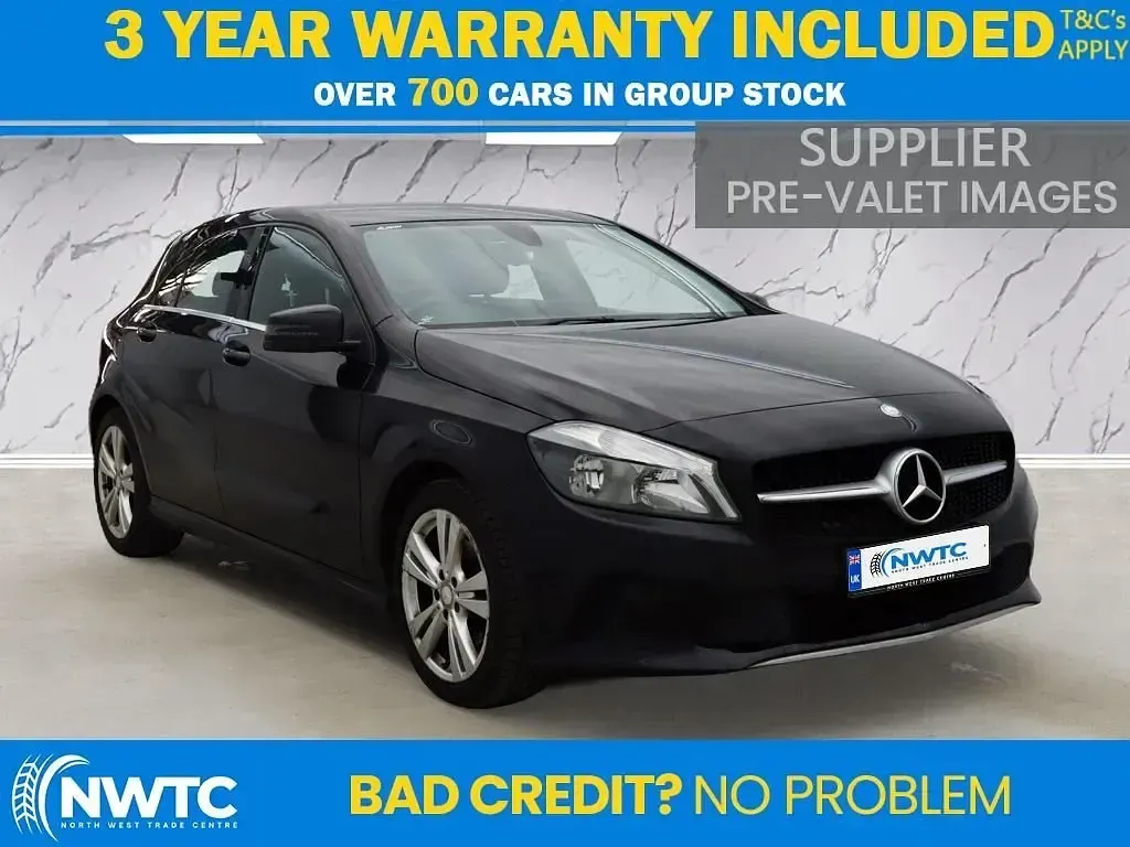 Begagnad Mercedes A160 102 HK (75 kW) 2017 Svart Halvkombi