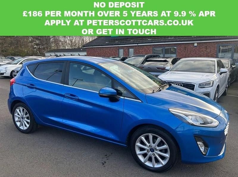 Used Ford Fiesta Titanium 100 HP (73 kW) 2019 Blue Hatchback