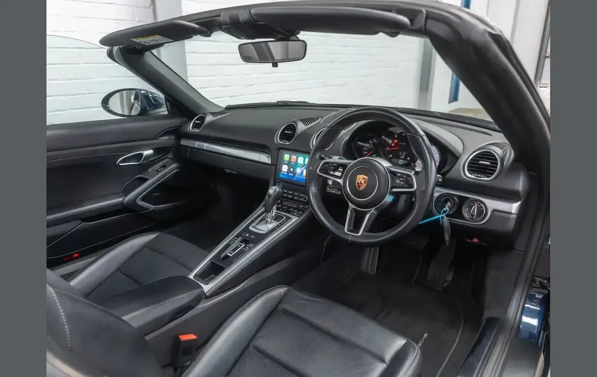 Used Porsche Boxster 296 HP (217 kW) 2017 Blue Cabriolet