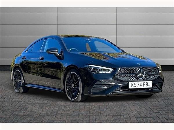 Black Used 2025 Mercedes CLA220 AMG Line Premium Plus Sedan | £33,895 (Fair price) - Image 1/3
