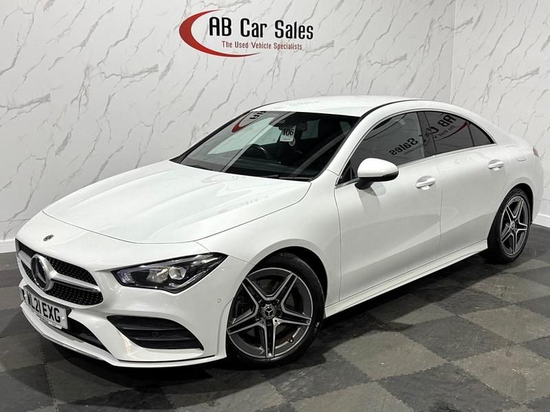 White Used 2021 Mercedes CLA200 AMG line Coupe | £21,999 (Fair price) - Image 1/3