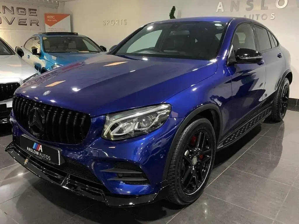 Used Mercedes GLC250 AMG line 2017 Blue Coupe