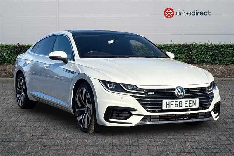 Used VW Arteon R-line 150 HP (110 kW) 2018 White Hatchback