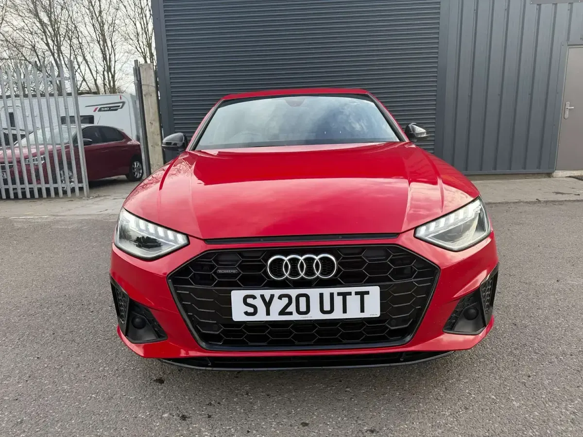Used Audi A4 Black Edition 245 HP (180 kW) 2020 Red Sedan