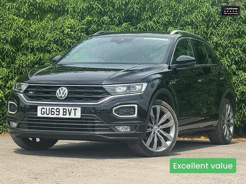 Black Used 2019 VW T-Roc R-line SUV | £16,495 (Good price) - Image 1/4