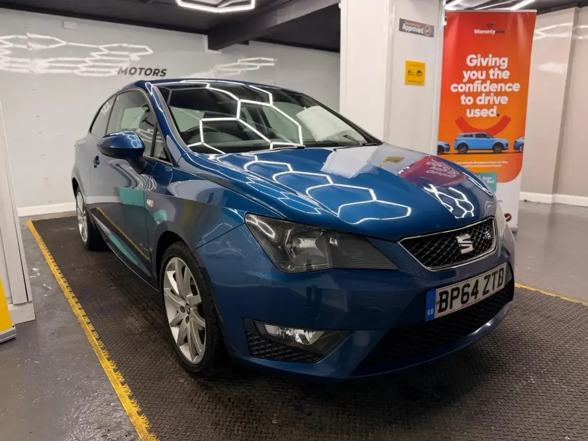Usado Seat Ibiza FR 2015 Azul Citadino
