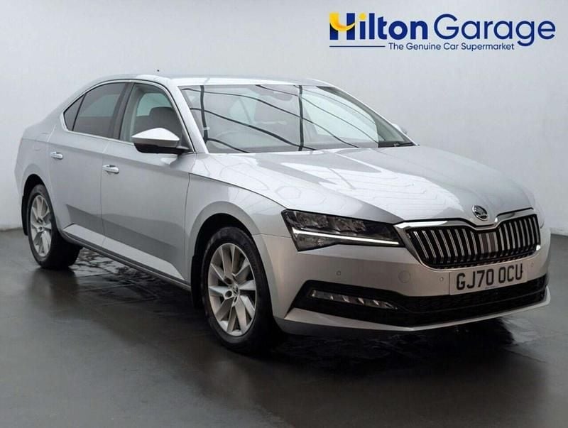 Used Skoda Superb SE Technology 150 HP (110 kW) 2020 Silver Hatchback