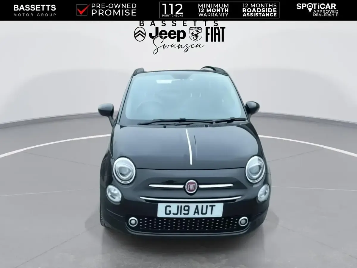 Used Fiat 500C Anniversary 69 HP (50 kW) 2019 Black Cabriolet