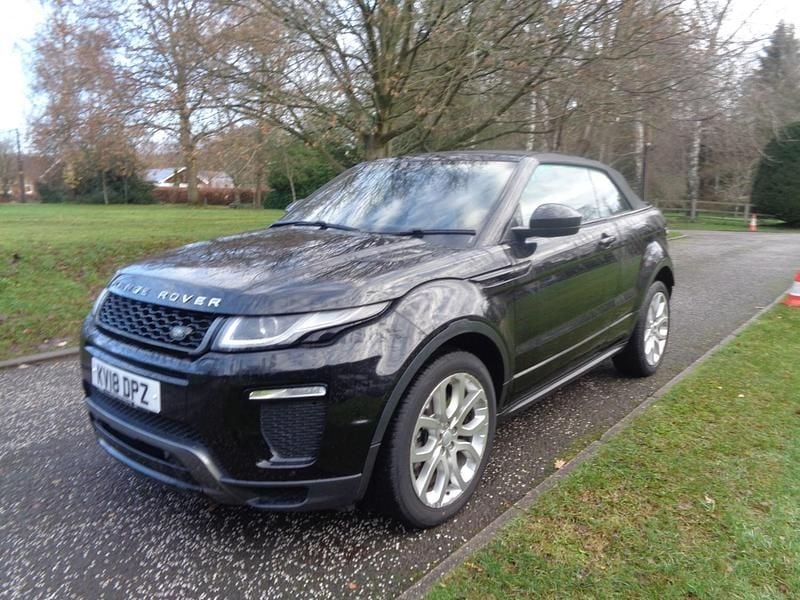 Used Land Rover Range Rover evoque HSE Dynamic 240 HP (176 kW) 2018 Black Cabriolet
