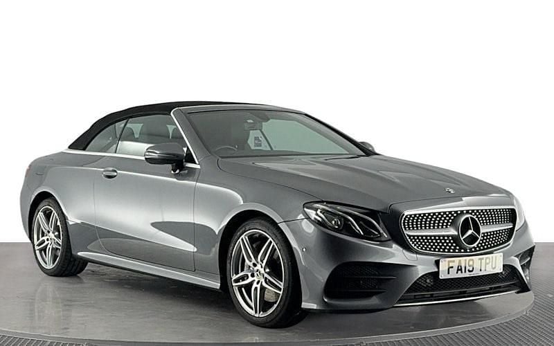 Used Mercedes E350 AMG line 313 HP (230 kW) 2019 Grey Cabriolet