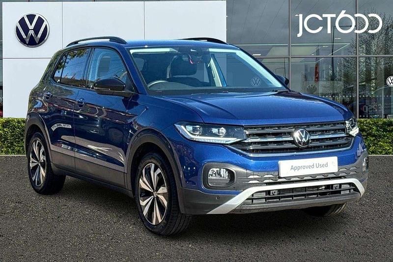 Blue Used 2023 VW T-Cross Black Edition SUV | £19,306 (Fair price) - Image 1/4