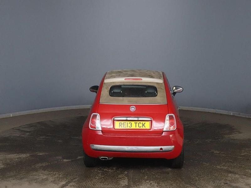 Used Fiat 500C Lounge 69 HP (50 kW) 2013 Red Cabriolet