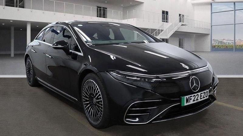 Black Used 2022 Mercedes EQS450+ AMG Line Premium Plus Sedan | £45,495 (A bit pricey) - Image 1/4