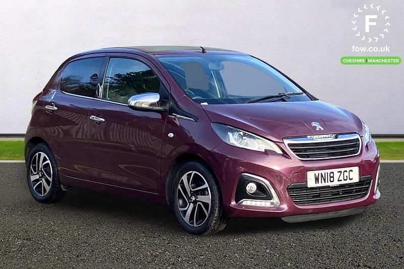 Mauve/purple Used 2018 Peugeot 108 Allure Hatchback | £6,899 (Fair price) - Image 1/4