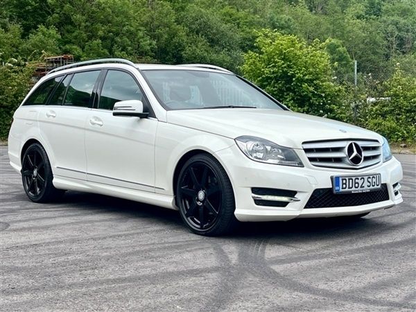 White Used 2013 Mercedes C220 AMG Estate | £8,495 (Fair price) - Image 1/1