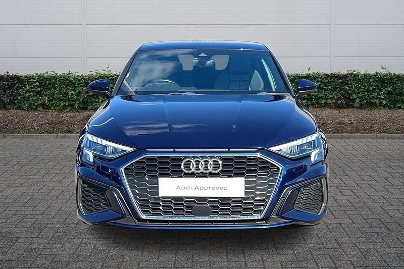Used Audi A3 S-Line 110 HP (80 kW) 2021 Blue Sedan