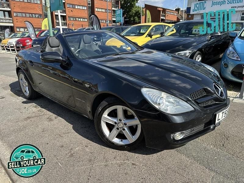 Black Used 2008 Mercedes SLK200 Cabriolet | £4,750 (Fair price) - Image 1/4