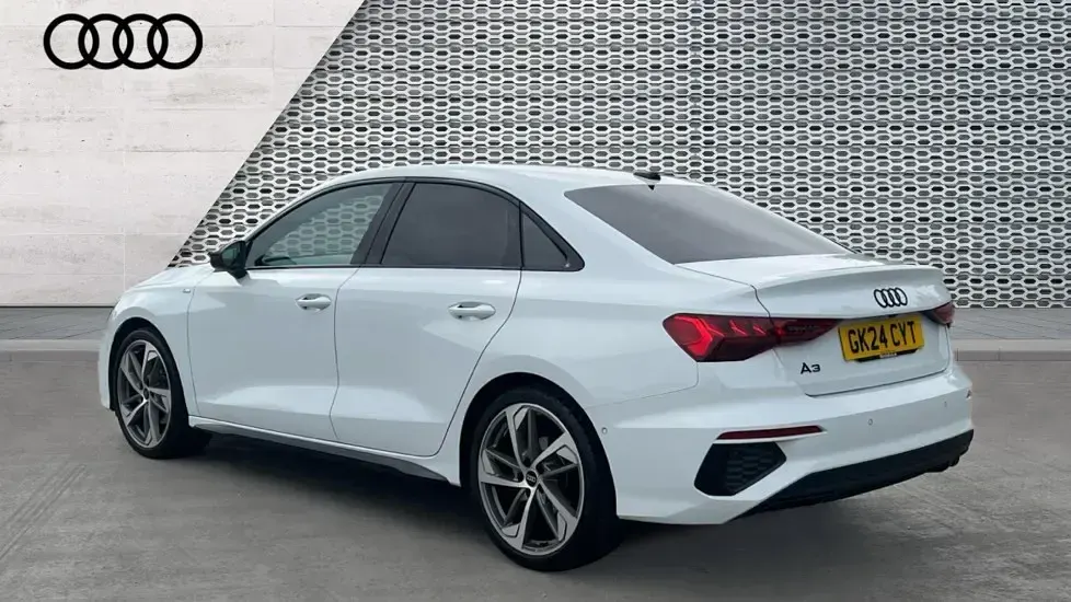 Used Audi A3 Black Edition 150 HP (110 kW) 2024 White Sedan