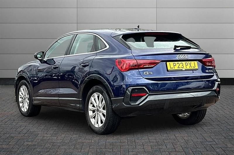 Used Audi Q3 Sport 150 HP (110 kW) 2023 Navarra blue SUV