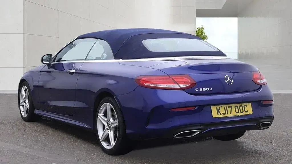 Used Mercedes C250 AMG Line Premium Plus 2017 Blue Cabriolet