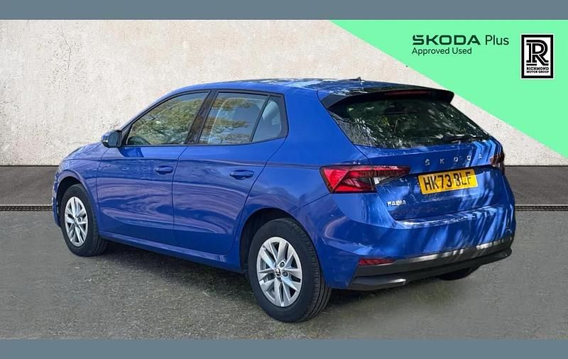 Used Skoda Fabia Comfort 94 HP (69 kW) 2023 Blue Hatchback