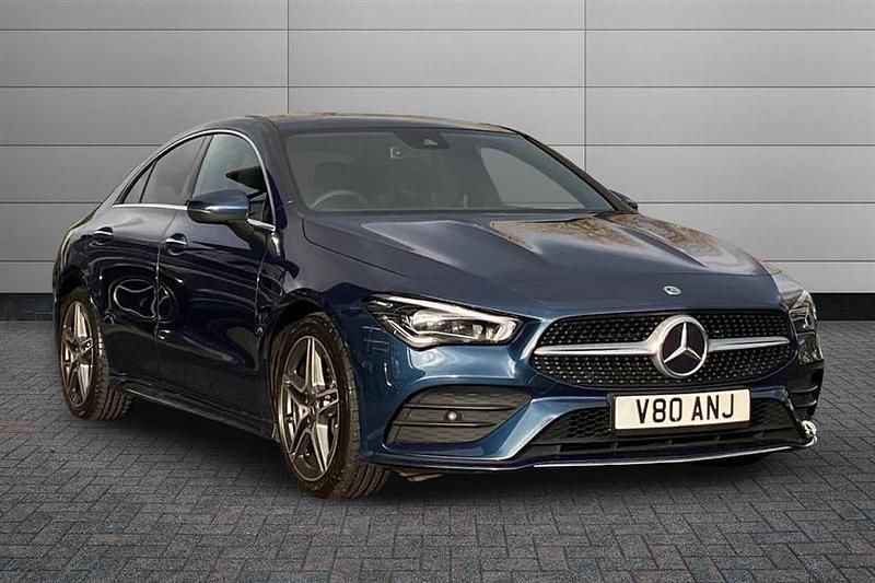 Used Mercedes CLA250 AMG Line Premium Plus 224 HP (164 kW) 2022 Denim blue Sedan