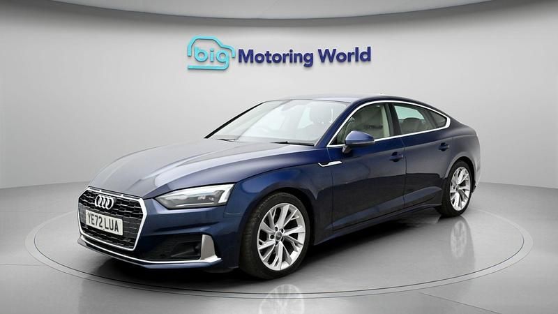 Used Audi A5 Sportback Sport 150 HP (110 kW) 2022 Blue Hatchback