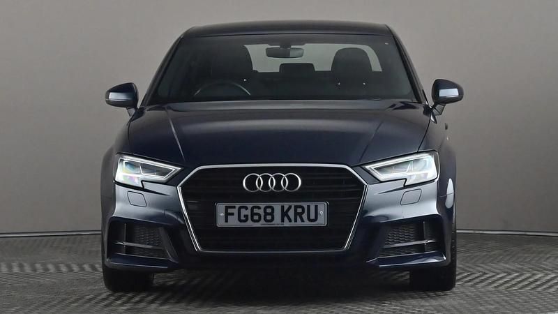 Used Audi A3 S-Line 150 HP (110 kW) 2018 Blue Sedan