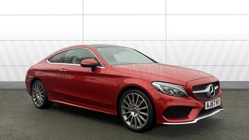 Used Mercedes C200 AMG Line Premium 184 HP (135 kW) 2018 Red Coupe
