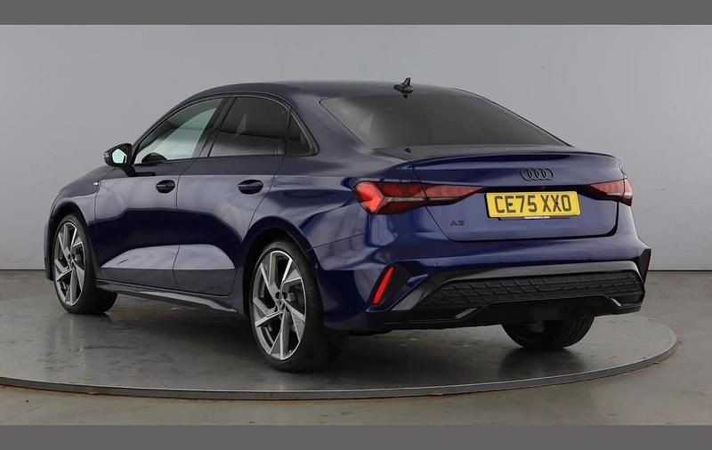 Used Audi A3 Black Edition 150 HP (110 kW) 2025 Blue Sedan