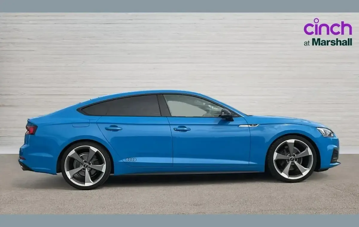 Used Audi A5 Black Edition 187 HP (137 kW) 2019 Blue Coupe