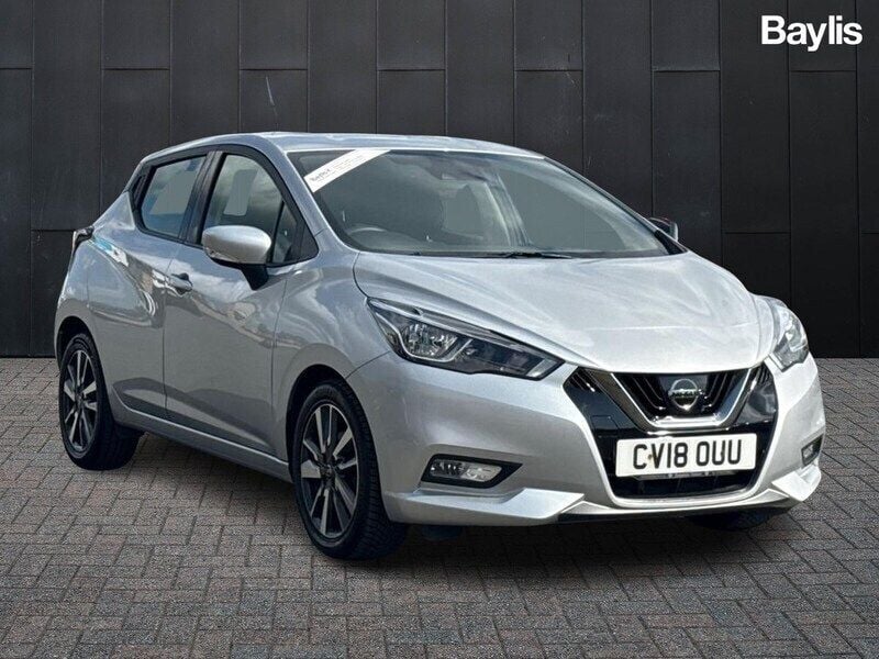 Silver Used 2018 Nissan Micra Acenta Hatchback | £7,999 (Fair price) - Image 1/3
