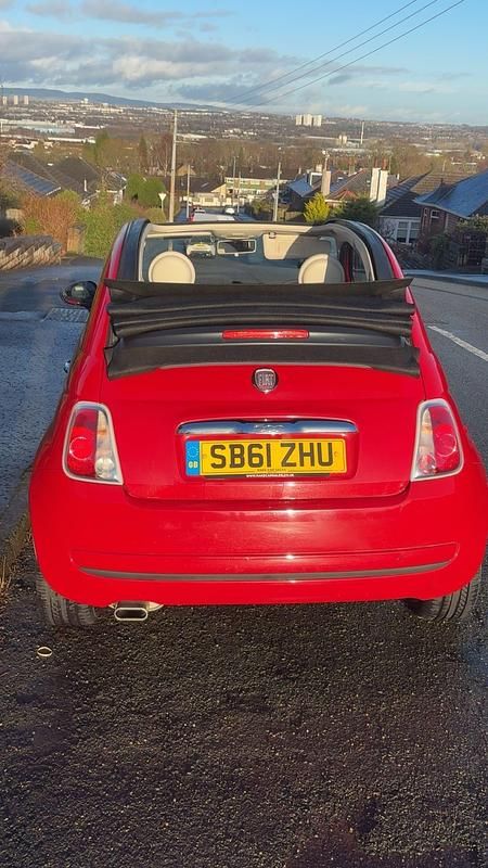 Used Fiat 500 Pop 2012 Red Cabriolet