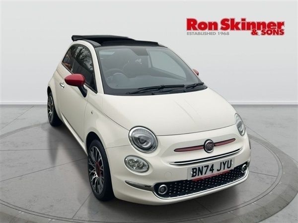 White New 2024 Fiat 500 Red Cabriolet | £15,999 (A bit pricey) - Image 1/4
