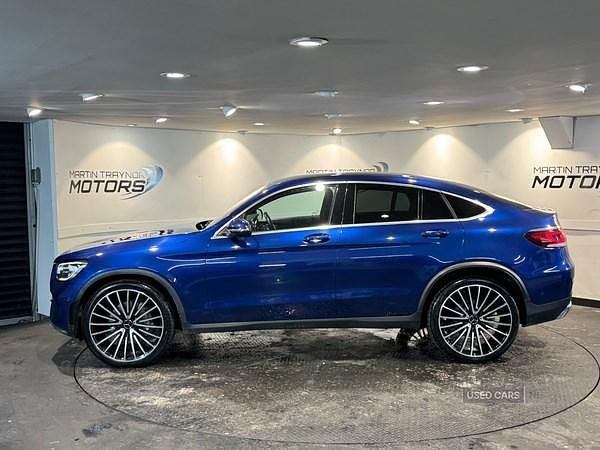 Used Mercedes GLC220 AMG line 2020 Blue Coupe
