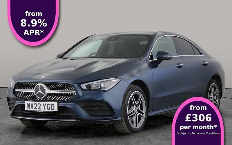 Blue Used 2022 Mercedes CLA250e AMG Line Premium Sedan | £22,954 (Fair price) - Image 1/3