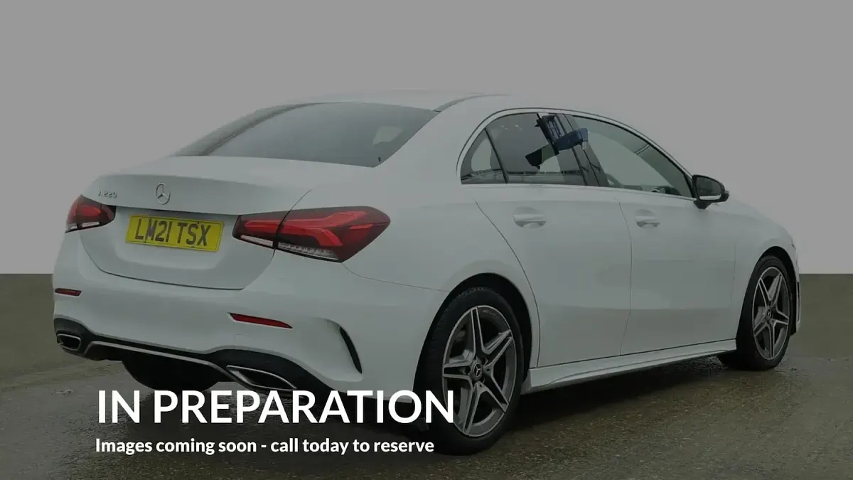 Used Mercedes A220 AMG line 190 HP (139 kW) 2021 White Sedan