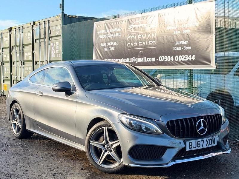 Used Mercedes C200 AMG line 184 HP (135 kW) 2017 Grey Coupe
