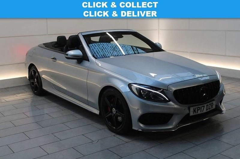 Silver Used 2017 Mercedes C220 AMG line Cabriolet | £14,000 (Fair price) - Image 1/3
