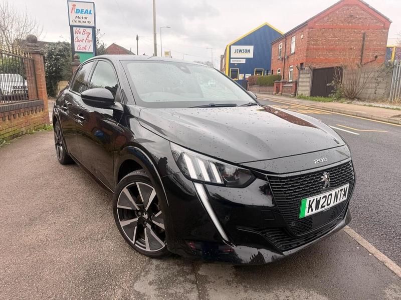 Used Peugeot e-208 GT-line 2020 Black Hatchback