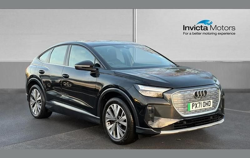 Black Used 2021 Audi Q4 Sportback e-tron Sport SUV | £19,650 (Good price) - Image 1/4