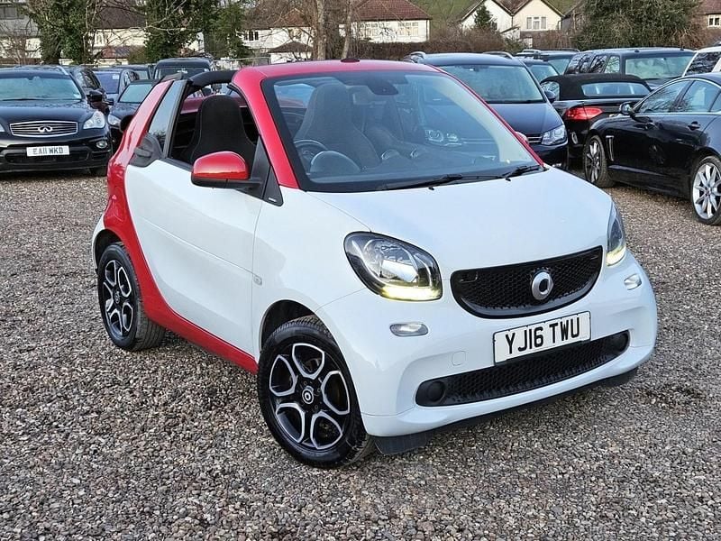 Used Smart ForTwo Cabrio Passion 71 HP (52 kW) 2016 White Cabriolet