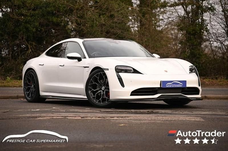 Used Porsche Taycan Performance Package 350 kW (476 HP) 2021 White Sedan