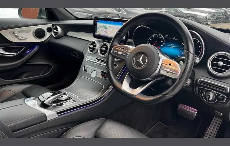 Used Mercedes C200 AMG line 180 HP (132 kW) 2022 Grey Cabriolet